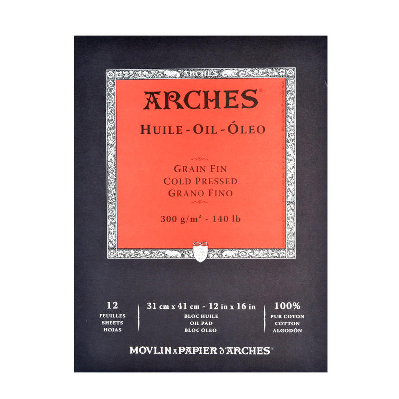 Arches Oil Pad, 12 Sheets, 12in x 16in MPN:200006579