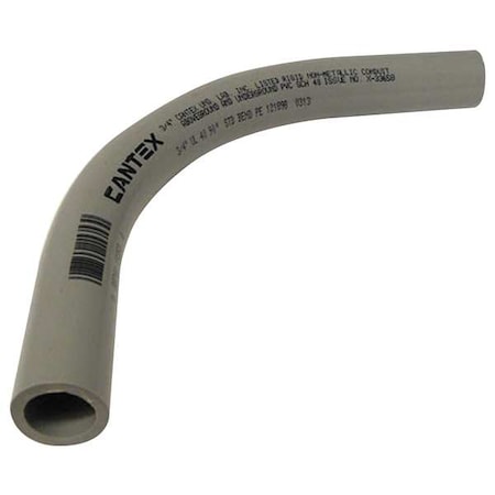 Conduit Fitting 90 Deg Elbow, 3/4 in, Glue, PVC, PVC Coated MPN:5133824