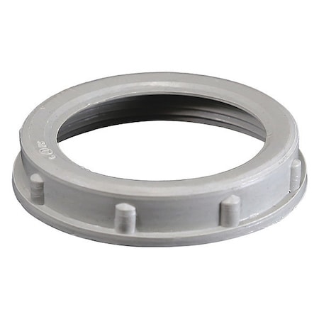 Conduit Fitting Locknut, 1 in, Threaded, PVC, Plain MPN:5134202