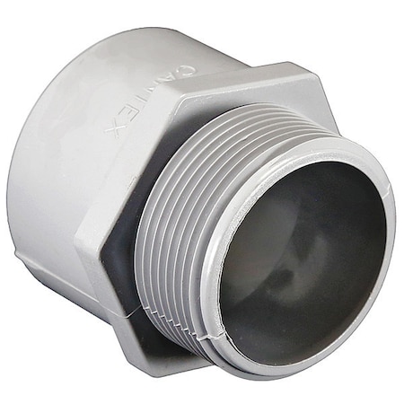 Conduit Fitting Adapter, 1-1/2 in, Threaded, PVC, PVC Coated MPN:5140107