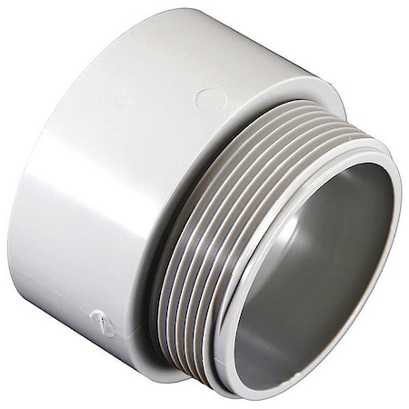 Conduit Fitting Adapter, 4 in, Threaded, PVC, Zinc Plated MPN:5140112
