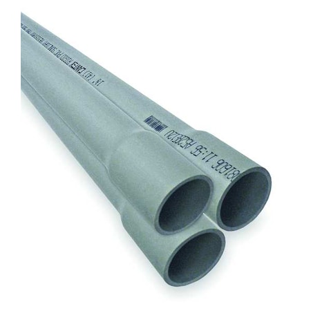Non-Metallic Conduit, Schedule 40, 1 in Trade Size, 10 ft, PVC MPN:A52BA12