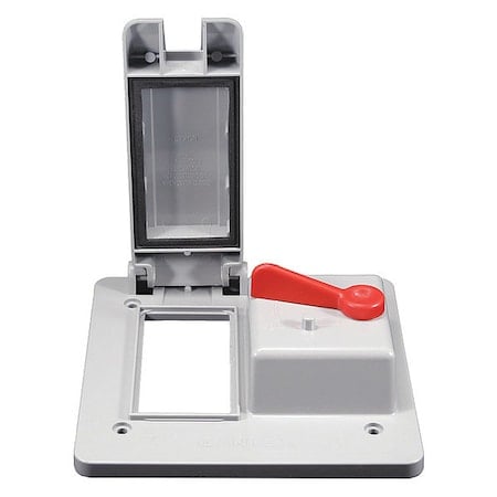 Weatherproof Cover, Switch Box Type, 2 Gang, PVC MPN:5133345