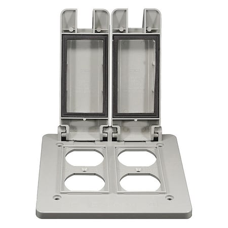 2 -Gang Vertical Weatherproof Cover, 4-3/4