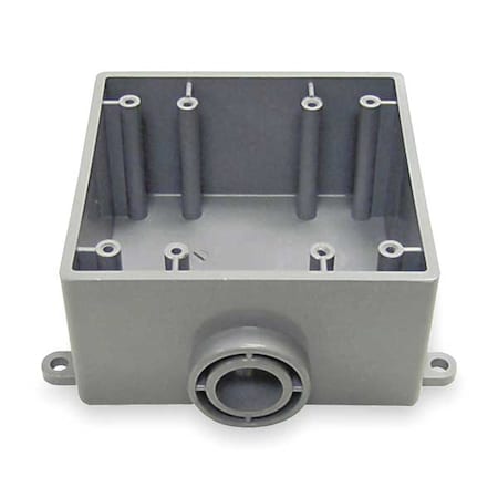 Weatherproof Electrical Box, 37.3 cu in, FSE Box Type, 2 Gangs, PVC, Rectangular Shape MPN:5133382