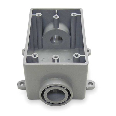 Weatherproof Electrical Box, 21 cu in, FSC Box Type, 1 Gang, PVC, Rectangular Shape MPN:5133464