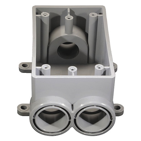 Weatherproof Electrical Box, 20 cu in, FSCC Box Type, 1 Gang, PVC, Rectangular Shape MPN:5133546