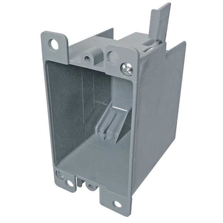 Electrical Box, 14 cu in, Switch Box Type, 1 Gang, PVC, Rectangular Shape MPN:EZ14SOR