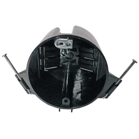 Electrical Box, 18 cu in, Ceiling Box Type, 1 Gang, Polycarbonate, Round Shape MPN:EZ18CNGR