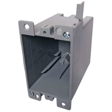 Electrical Box, 21 cu in, Switch Box Type, 1 Gang, PVC, Rectangular Shape MPN:EZ21SOR