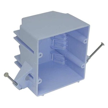 Electrical Box, 32 cu in, Switch Box Type, 2 Gangs, PVC, Square Shape MPN:EZ32DNR