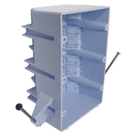 Electrical Box, 44 cu in, Switch Box Type, 3 Gangs, PVC, Rectangular Shape MPN:EZ44TNR