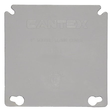 Box Cover, Square Box Type, 2 Gang, PVC, Blank Cover Type MPN:EZXKLR