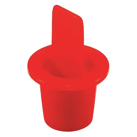 Center Pull-Tab Tapered Plug, Red, LDPE 5000 PK MPN:CPT-2 CPT2Q1