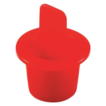 Center Pull-Tab Tapered Plug, Red, LDPE 1000 PK MPN:CPT-3 QCPT3Q1