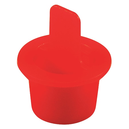Center Pull-Tab Tapered Plug, Red, LDPE 1000 PK MPN:CPT-4 QCPT4Q1