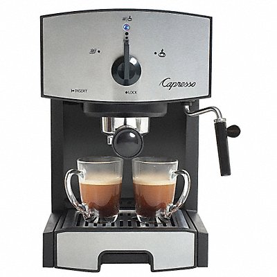 Espresso Machine Dual Black/Silver 42 oz MPN:117.05