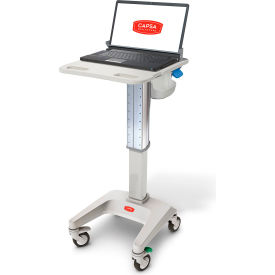 Capsa Healthcare LX5 Non-Powered Laptop Cart No Drawers 35 lbs. Weight Capacity LX5-NG-D00-N-35