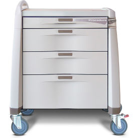 Capsa Healthcare Avalo® Procedure Cart w/ Compact Height & Electronic Lock Gray AM-PT-CMP-ELOK