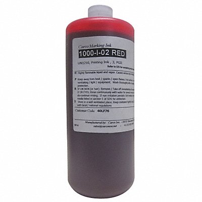 Marking Ink Dye Red qt. 30 to 60 sec MPN:1000-I-02 RED Marking Ink Dye Red qt. 30 to 60 sec MPN:1000-I-02 RED
