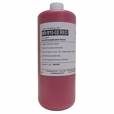 Marking Ink Pigment Type Red 5 to 15 min MPN:WS-910-02 RED Marking Ink Pigment Type Red 5 to 15 min MPN:WS-910-02 RED