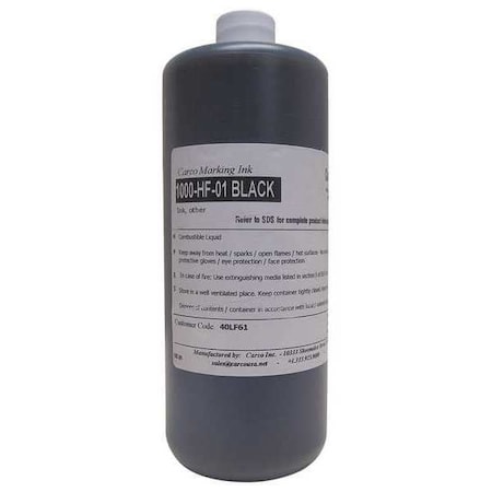 Marking Ink, 1 qt, Black, Dye MPN:1000-HF-01 BLACK