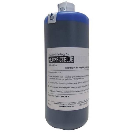 Marking Ink, 1 qt, Blue, Dye MPN:1000-HF-03 BLUE