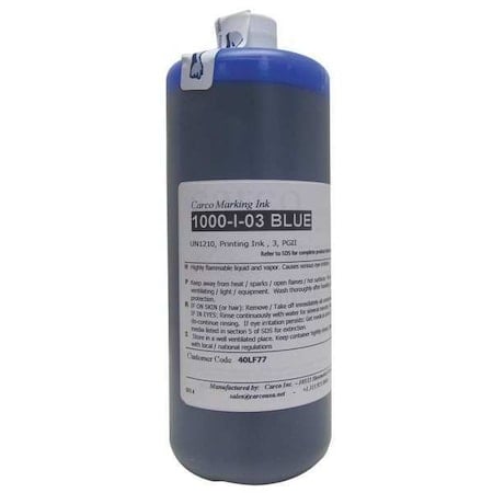 Marking Ink, 1 qt, Blue, Dye MPN:1000-I-03 BLUE