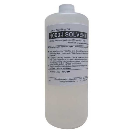 Marking Ink, 1 qt, Clear, Dye MPN:1000-I SOLVENT