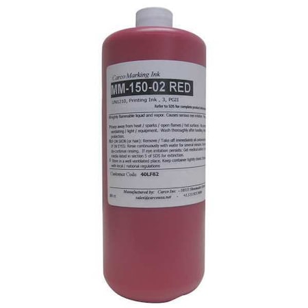 Marking Ink, 1 qt, Red, Pigment MPN:MM-150-02 RED