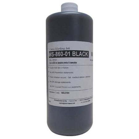 Marking Ink, 1 qt, Black, Dye MPN:WS-860-01 BLACK