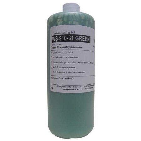 Marking Ink, 1 qt, Green, Pigment MPN:WS-910-31 GREEN