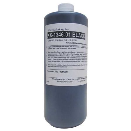 Marking Ink, 1 qt, Black, Pigment MPN:XX-1346-01 BLACK