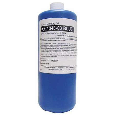 Marking Ink, 1 qt, Blue, Pigment MPN:XX-1346-03 BLUE