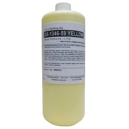 Marking Ink, 1 qt, Yellow, Pigment MPN:XX-1346-59 YELLOW