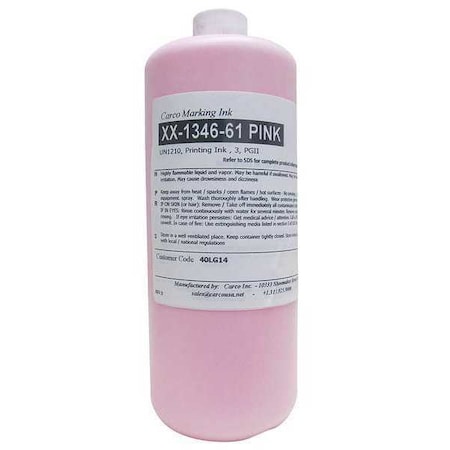 Marking Ink, 1 qt, Pink, Pigment MPN:XX-1346-61 PINK