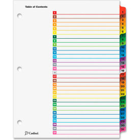 Cardinal OneStep Printable T.O.C. Divider Printed 1 to 31 9