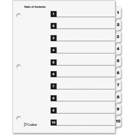 Cardinal OneStep Printable T.O.C. Divider Printed 1 to 10 9