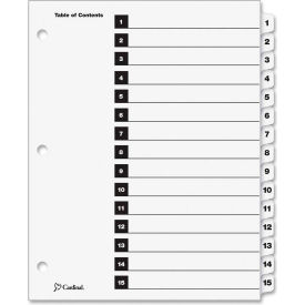 Cardinal OneStep Printable T.O.C. Divider Printed 1 15 9