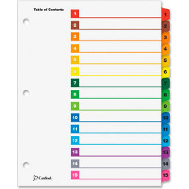Cardinal OneStep Printable T.O.C. Divider Printed 1 15 9