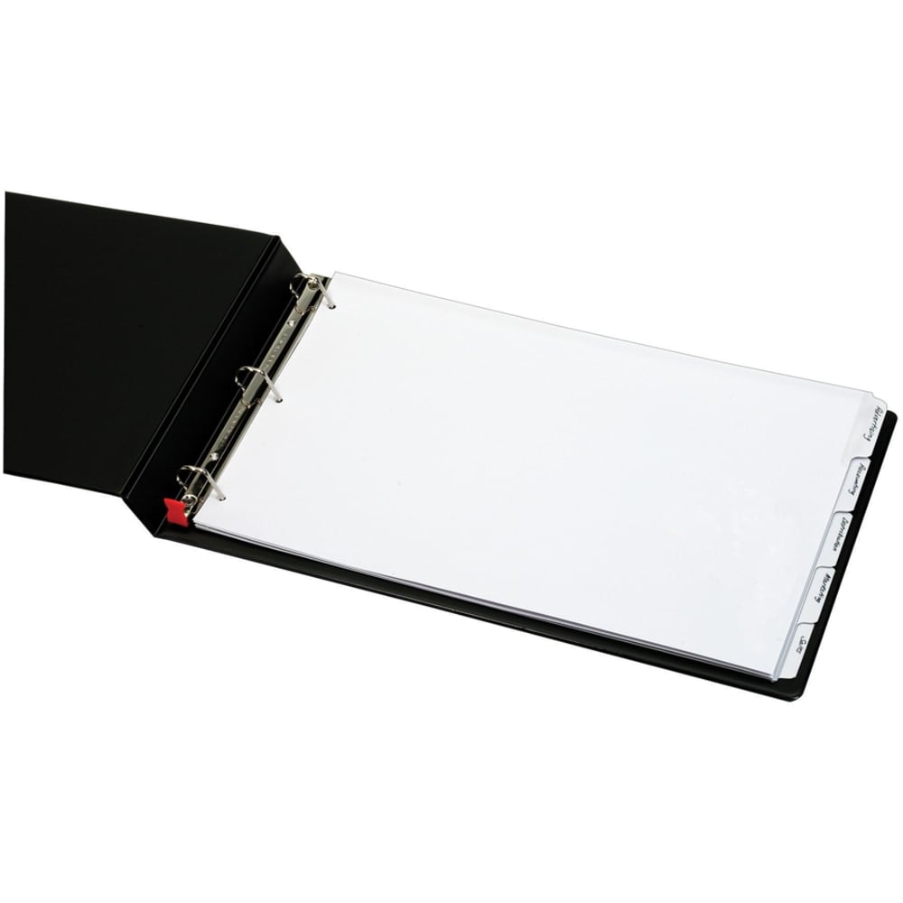 Cardinal Write N Erase Tab Dividers, White, Pack Of 5 (Min Order Qty 15) MPN:84270CB