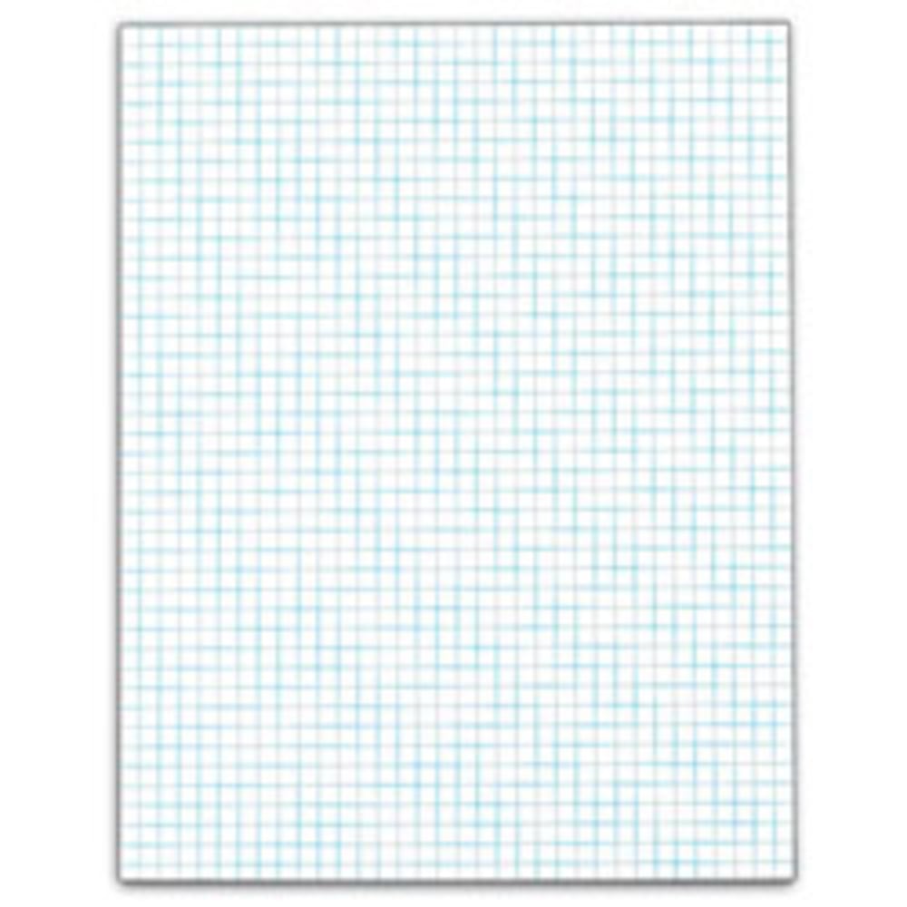 TOPS Quadrille Pads With Heavyweight Paper, 4 x 4 Squares/Inch, 50 Sheets, White (Min Order Qty 12) MPN:33041 EA