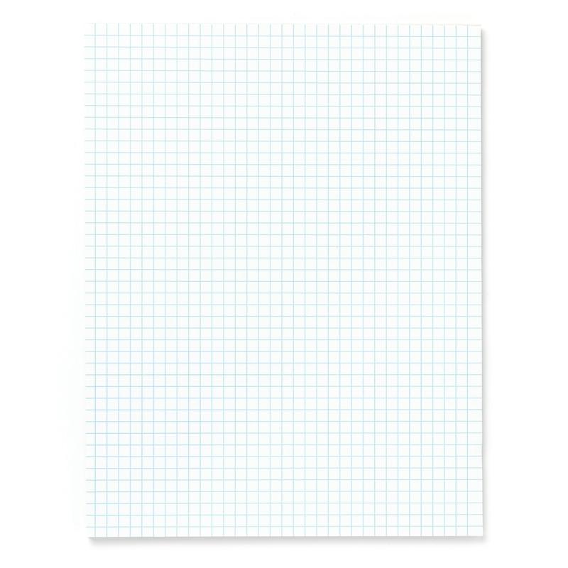 Office Depot Brand Quadrille Pads, 4 x 4 Squares/Inch, 50 Sheets, White, Pack Of 6 (Min Order Qty 15) MPN:99476