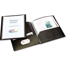 Cardinal® ReportPro 10-Pocket Project Organizer Letter Black 13601
