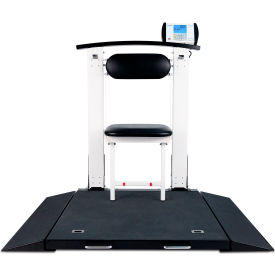 Detecto® Wheelchair Scale Portable Folding Column & Seat 1000 lb. Cap. 32