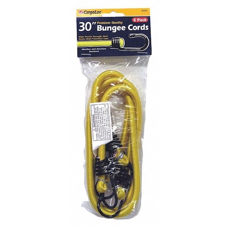 Bungee Cords, Yellow, 30