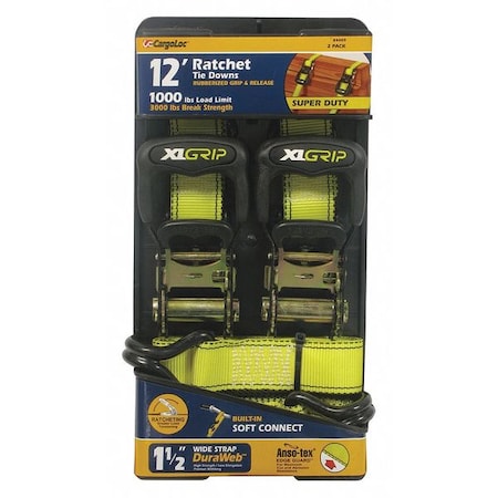 Ratchet Tie Downs, 1-1/2