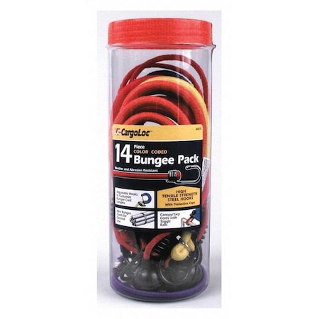Bungee Cords, Assortment, 14 pcs. MPN:84075