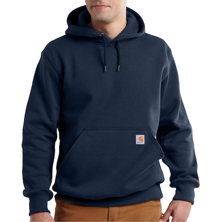 Men's Paxton Rain Defender Hooded Sweatshirt, 55% Cotton/45% Polyester, 13oz, New Navy, 4XL MPN:100615-472