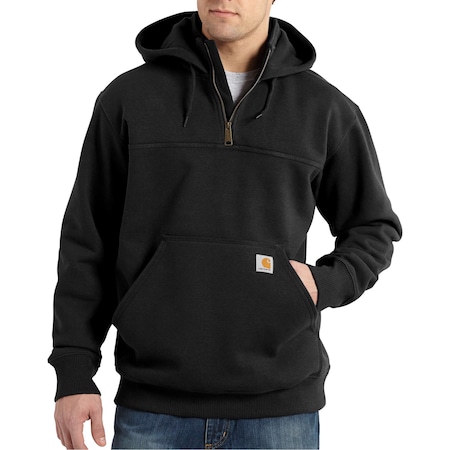 Men's Paxton Rain Defender Hooded Sweatshirt, 55% Cotton/45% Polyester, 13oz, Black, 4XL MPN:100617-001